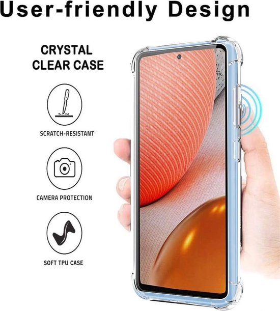 Samsung Galaxy A52/A52s Hoesjes – Siliconen Backcover – Schokbestendig – Transparant-Ilumina Benelux