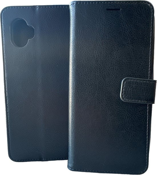 Samsung Galaxy Xcover 6 Pro Hoesjes – Portemonnee Book Case – Pasjeshouder – Magneetsluiting – Zwart-Ilumina Benelux