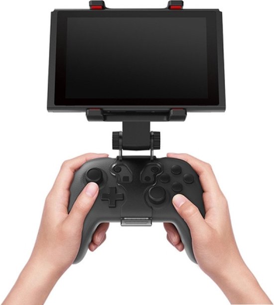 Controllerhouder – Geschikt voor Nintendo Switch – Gamepad Clip Stand Beugel – Verstelbaar – Zwart-Ilumina Benelux