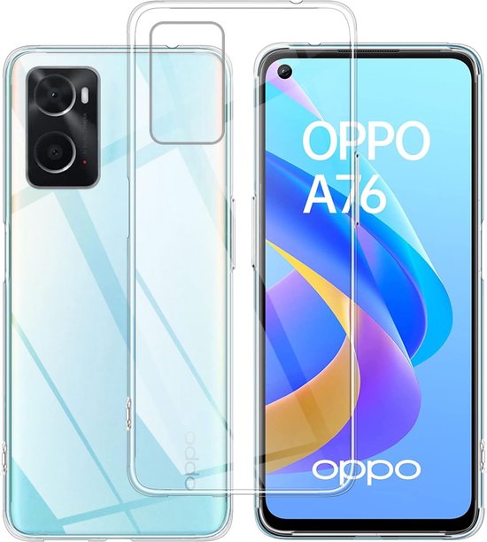 Oppo A76/A96 Hoesjes – Siliconen Backcover – Flexibel – Transparant – Soft Silicone-Ilumina Benelux