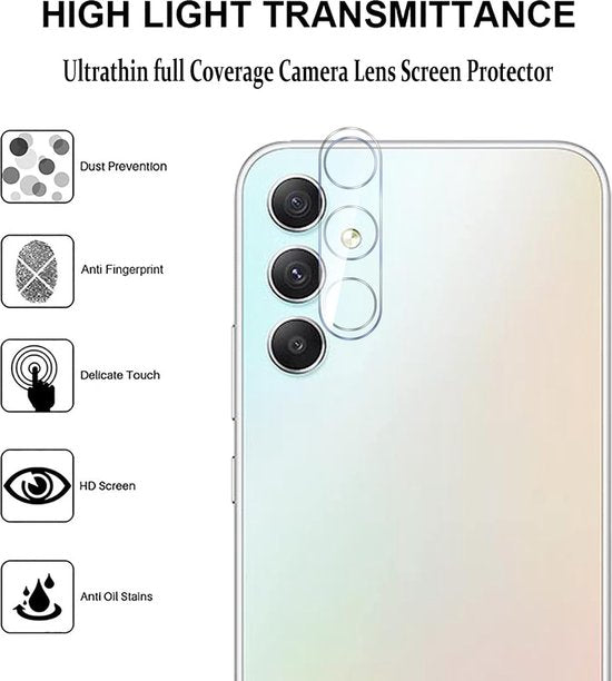 Samsung Galaxy A34 Hoesjes – Siliconen Backcover – Incl. Screenprotector Gehard Glas + Camera Lens Protector – Zwart