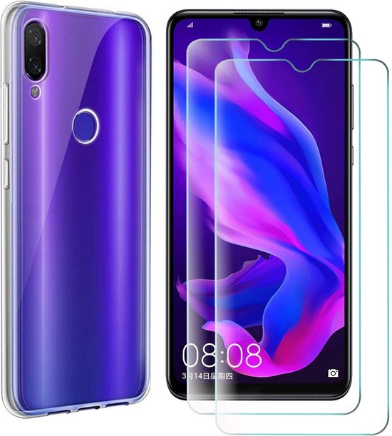 Huawei P20 Lite 2019 Hoesjes – Transparante Siliconen Backcover – Inclusief 2x Screenprotector – Anti-kras-Ilumina Benelux