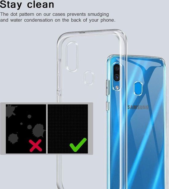 Flexibele achterkant Silicone hoesje Transparant Geschikt voor: Samsung Galaxy A10