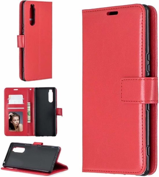 Sony Xperia 10 III Hoesjes – Portemonnee Bookcase – Pasjeshouder – 2x Screenprotector Gehard Glas – Goud-Ilumina Benelux