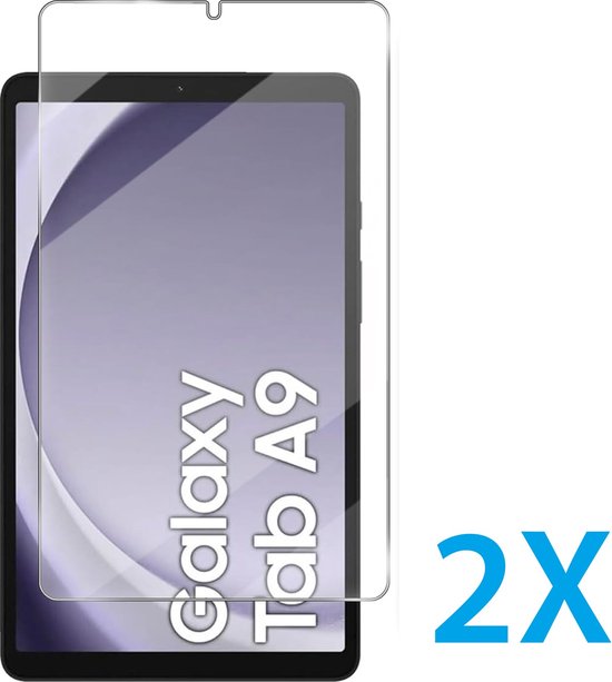 Screenprotector – Geschikt voor Samsung Galaxy Tab A9 8.7 SM-X110/X115 & Tab A11 – 2x Gehard Glas – Anti-kras-tabletscreenprotectors-Ilumina Benelux