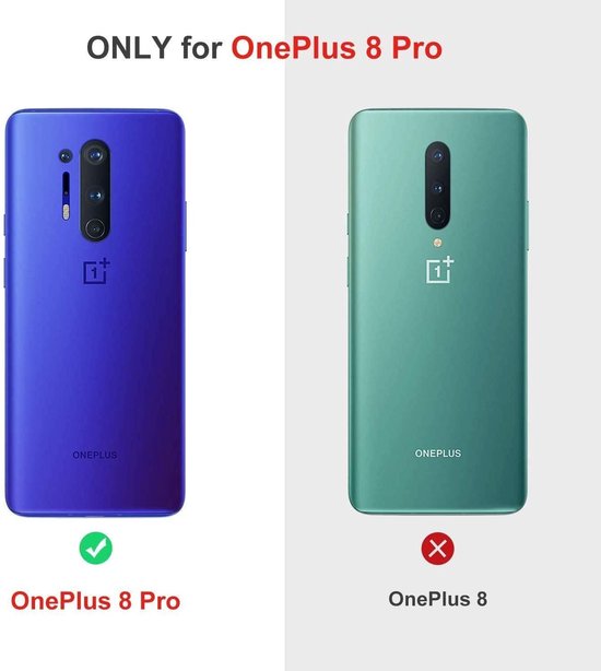 OnePlus 8 Pro Hoesjes – Transparante Siliconen Backcover – Inclusief 2x Screenprotector – Anti-kras-Ilumina Benelux