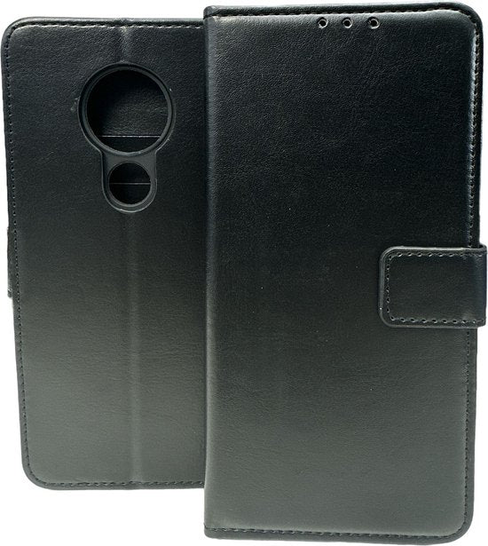 Nokia 6.2 / 7.2 Hoesjes – Portemonnee Book Case – Pasjeshouder – Magneetsluiting – Zwart-Ilumina Benelux