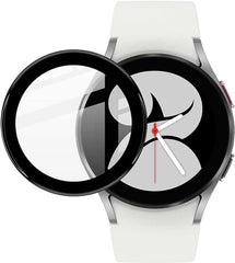 Screenprotector Geschikt voor: Samsung Galaxy Watch 6 / 5 / 4 - 44mm - Tempered Glass Screen Protector van gehard glas - 3D volledige dekking, 9H hardheid - bubbelvrij - 2 stuks