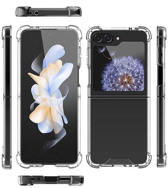 Samsung Galaxy Z Flip 6 Hoesjes – Siliconen Backcover – Schokbestendig – Flexibel – Transparant-Ilumina Benelux