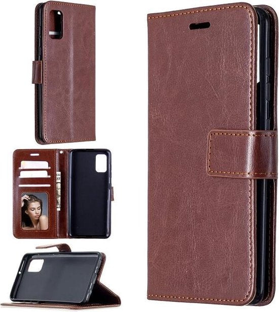 Samsung Galaxy S20 FE 5G Hoesjes – Portemonnee Book Case – Pasjeshouder – Magneetsluiting – Bruin-Ilumina Benelux