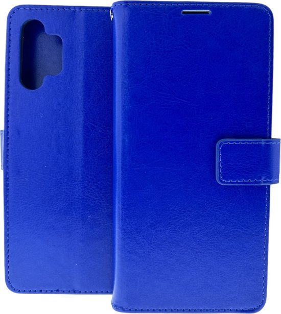 Samsung Galaxy A32 4G Hoesjes – Portemonnee Book Case – Pasjeshouder – Magneetsluiting – Blauw-Ilumina Benelux