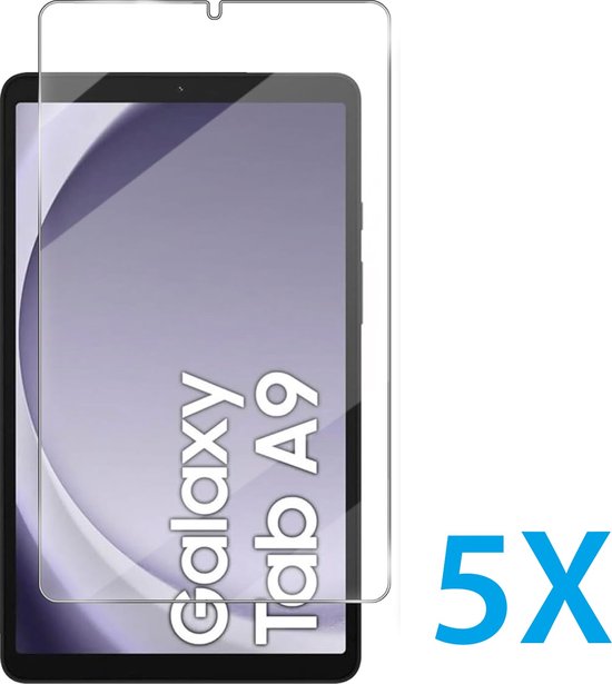 Screenprotector – Geschikt voor Samsung Galaxy Tab A9 8.7 SM-X110/X115 & Tab A11 – 5-Pack – Gehard Glas – Anti-kras-tabletscreenprotectors-Ilumina Benelux