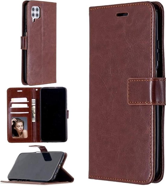Huawei P40 Lite 2020 Hoesjes – Portemonnee Book Case – Pasjeshouder – Magneetsluiting – Bruin-Ilumina Benelux