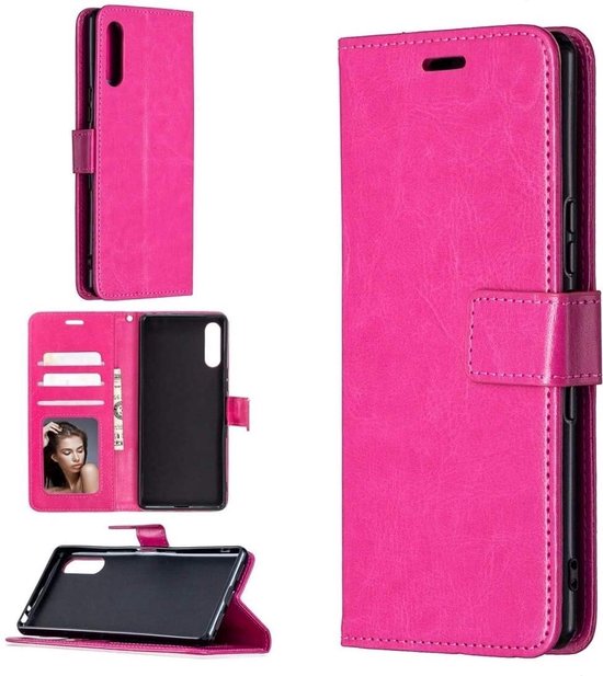 Huawei P Smart S Hoesjes – Bookcase Hoes – Magneetsluiting – Roze-Ilumina Benelux