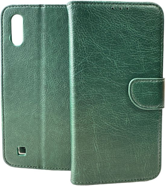 Portemonnee Book Case Hoesje Geschikt voor: Samsung Galaxy A50 - Groen