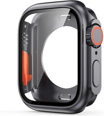 Bumper Case – Geschikt voor Apple Watch Series 7/8/9 41mm – Full Cover Hard Case – Met Screenprotector – Zwart