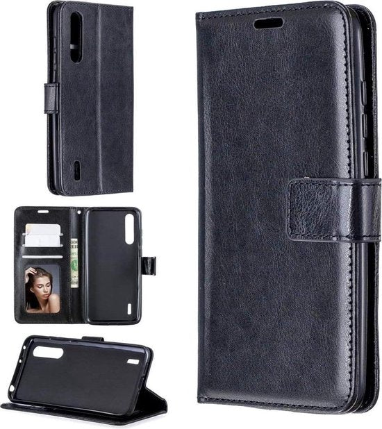Samsung Galaxy A50/A50s/A30 Hoesjes – Portemonnee Bookcase – Pasjeshouder – Magneetsluiting – Zwart-Ilumina Benelux
