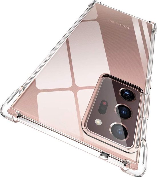 Samsung Galaxy Note 20 Hoesjes – Siliconen Backcover – Schokbestendig – Transparant-Ilumina Benelux