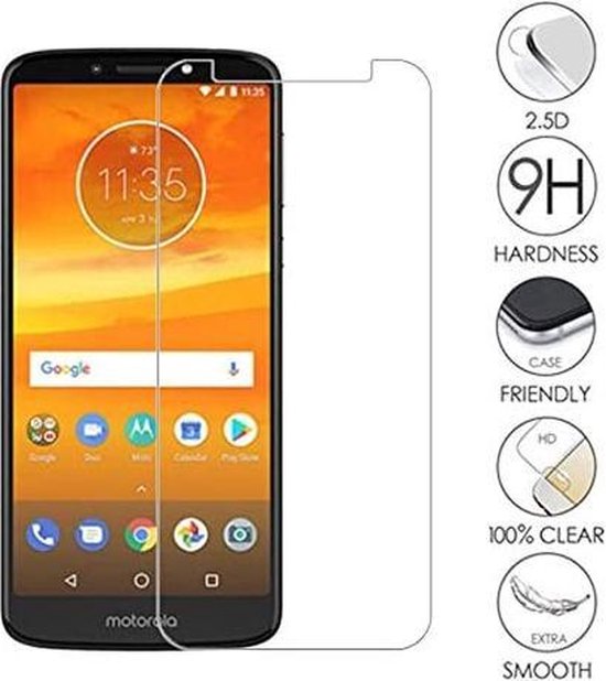Screenprotector - Geschikt voor Motorola Moto G6 Play - 9H Glas (2-Pack)