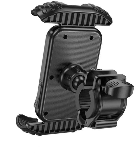 Telefoonhouder fiets & motor – 360° draaibaar – Universele montagebeugel – Stevige grip – Zwart-Ilumina Benelux