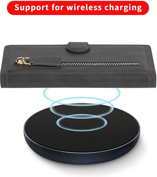 Samsung Galaxy S23 Hoesjes – Vintage Portemonnee Hoes – Pasjeshouder – Magneetsluiting – Zwart