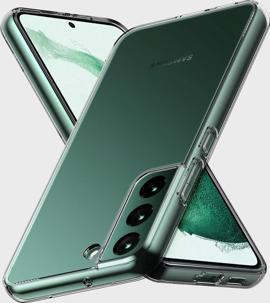 Samsung Galaxy S22 Hoesjes – Transparante Siliconen Backcover – Soft Grip – Inclusief 3x Screenprotector-Ilumina Benelux