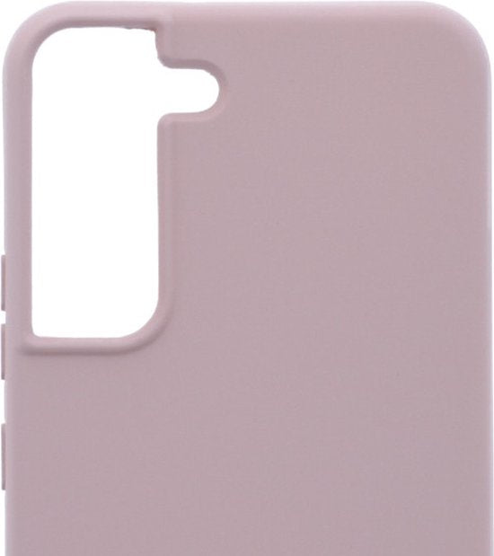Samsung Galaxy S21 Hoesjes – Siliconen Backcover met Ketting – TPU – Beige-Ilumina Benelux