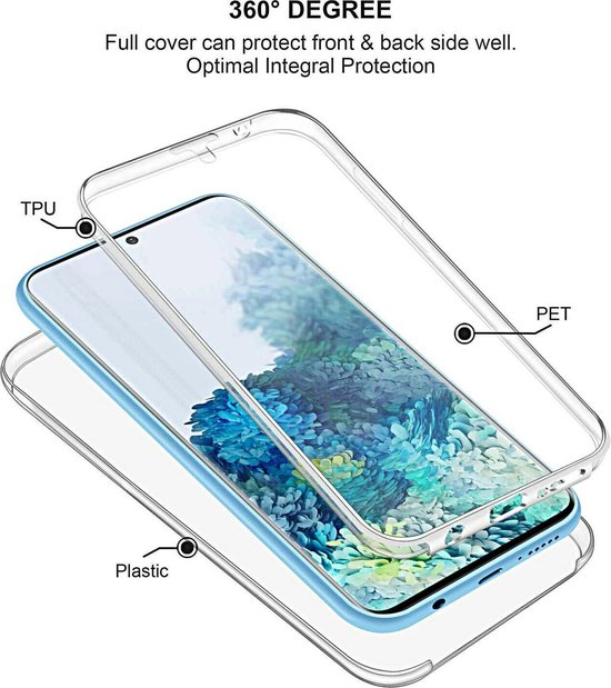 Samsung Galaxy S20 Plus Hoesjes – Dubbelzijdig 360° Full Cover – Transparant – Schokbestendig – Helder Transparant-Ilumina Benelux
