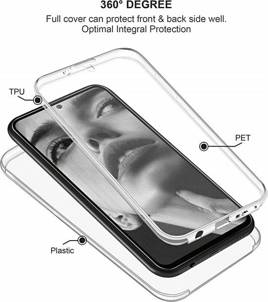 Samsung Galaxy A51 Hoesjes – Dubbelzijdig 360° Full Cover – Transparant – Beschermhoes – Helder Transparant-Ilumina Benelux
