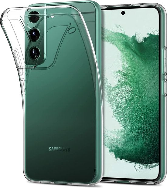 Samsung Galaxy S22 Plus Hoesjes – Siliconen Backcover – Transparant – Inclusief 3x Screenprotector – Anti-kras-Ilumina Benelux