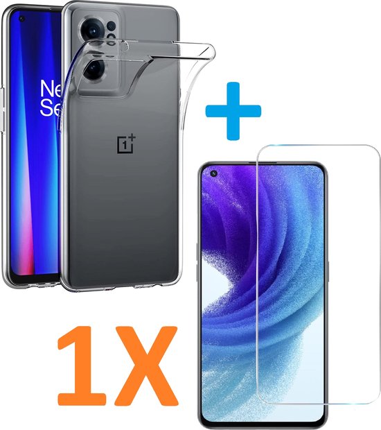 OnePlus Nord CE 2 5G Hoesjes – Transparante Siliconen Backcover – Inclusief Screenprotector – Anti Kras-Ilumina Benelux
