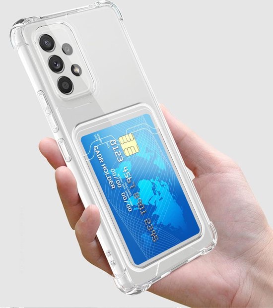 Samsung Galaxy S24 Plus Hoesjes – TPU Backcover – Schokbestendig – Kaarthouder Pasjeshouder – Transparant-Ilumina Benelux