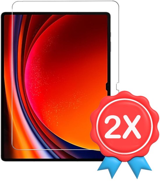 Screenprotector – Geschikt voor Samsung Galaxy Tab S10 Plus/S9 Plus/S9 FE Plus – Gehard Glas – Anti-kras – 12.4 Inch – 2x-tabletscreenprotectors-Ilumina Benelux