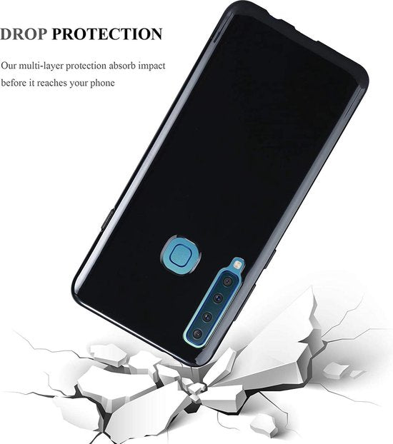 Samsung Galaxy A9 2018 Hoesjes – Siliconen Backcover – Soft TPU – Schokbestendig – Zwart-Ilumina Benelux