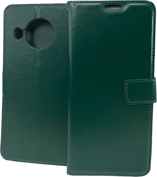 Nokia X10/X20 Hoesjes – Portemonnee Book Case – Pasjeshouder – 2x Gehard Glas Screenprotector – Groen-Ilumina Benelux