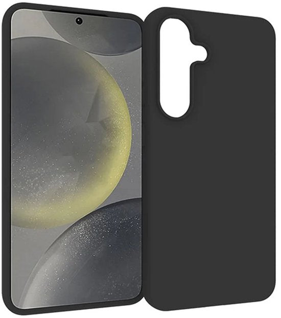Flexibele achterkant Silicone hoesje Zwart Geschikt voor: Samsung Galaxy S25 Plus