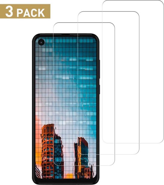 Screenprotector - Geschikt voor Motorola One Vision - 9H Glas (3-Pack)
