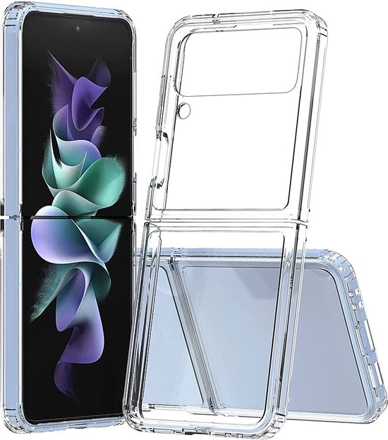 Samsung Galaxy Z Flip4 Hoesjes – Siliconen Backcover – Schokbestendig – Transparant-Ilumina Benelux