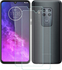 Screenprotector – Geschikt voor Motorola One Zoom – Gehard Glas 9H – Anti-kras – 2-Pack – Transparant