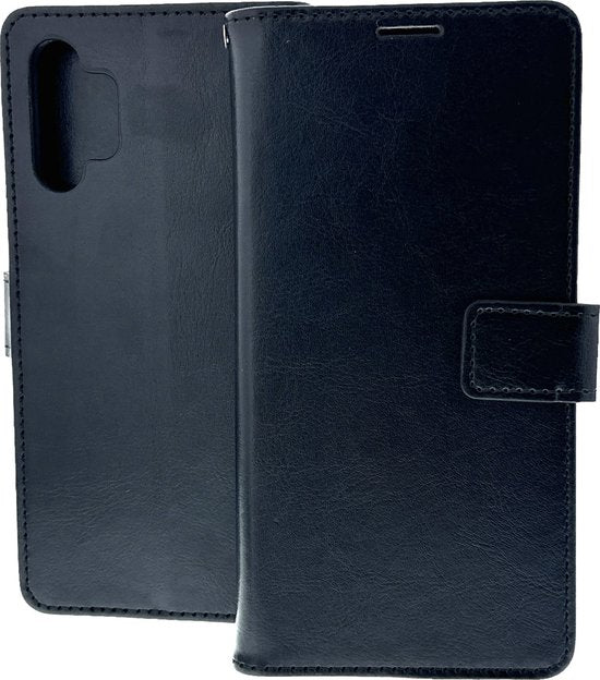 Samsung Galaxy A13 4G Hoesjes – Portemonnee Hoes – 2 Pack Screenprotector – Pasjeshouder – Zwart-Ilumina Benelux