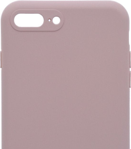 iPhone 7 Plus / 8 Plus Hoesjes – Siliconen Backcover met Ketting – TPU – Beige-Ilumina Benelux