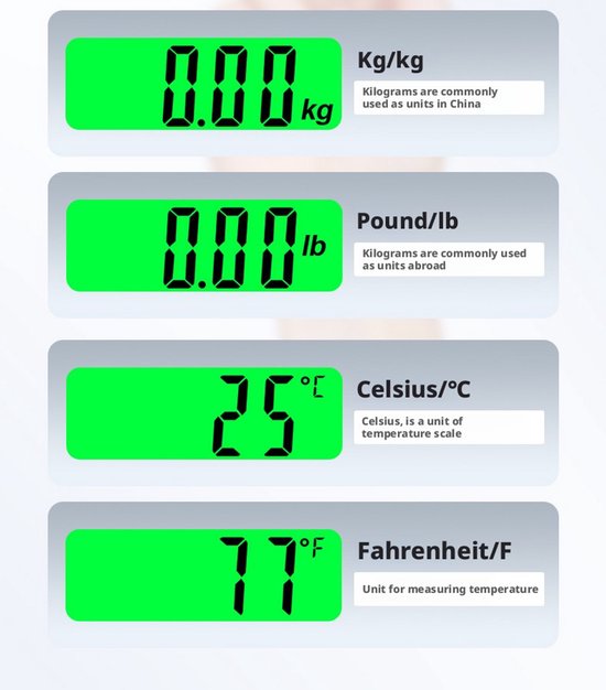 Digitale Bagageweegschaal Met Weeghaak & Thermometer - Koffer Weegschaal Bagage Bagageweger Kofferweger - Hang Weegschaal - Tot 50KG - Grijs - Inclusief Batterijen