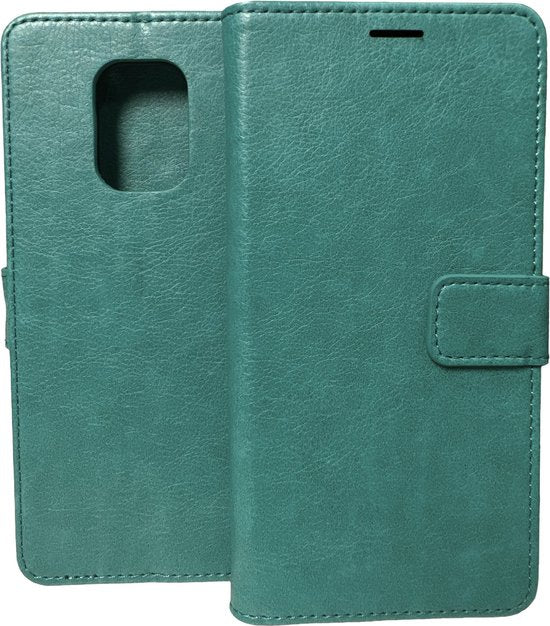 Xiaomi Redmi Note 10 Lite Hoesjes – Portemonnee Book Case – Pasjeshouder – Magneetsluiting – Mint-Ilumina Benelux