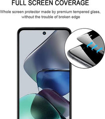 Screenprotector – Geschikt voor Motorola Moto G13/G23/G53 – Full Cover – Gehard Glas 9H – Anti-kras – Transparant – 3-Pack