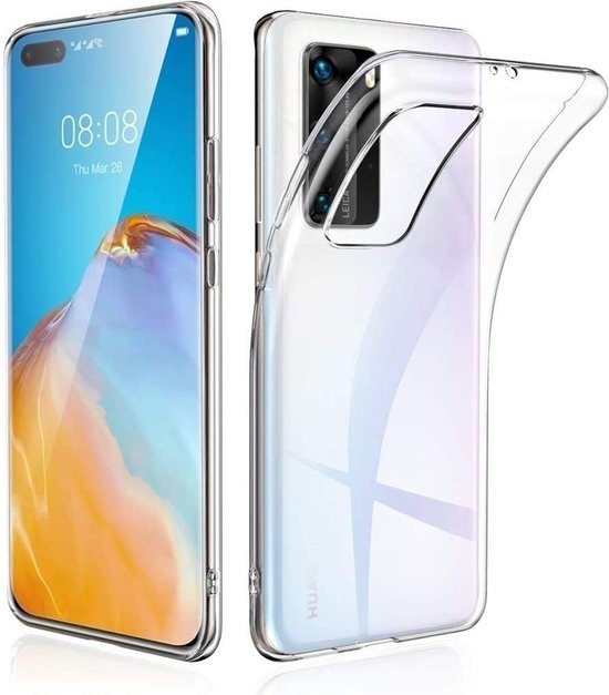 Huawei P40 Hoesjes – Siliconen Backcover – Transparant – Flexibel – Anti Kras-Ilumina Benelux