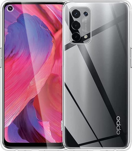 Oppo A54 5G Hoesjes – Siliconen Backcover – Transparant – 3x Screenprotector Gehard Glas-Ilumina Benelux