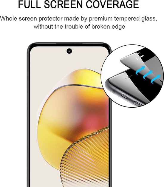 Screenprotector - Geschikt voor Motorola Moto G73 - 9H Glas (2-Pack)