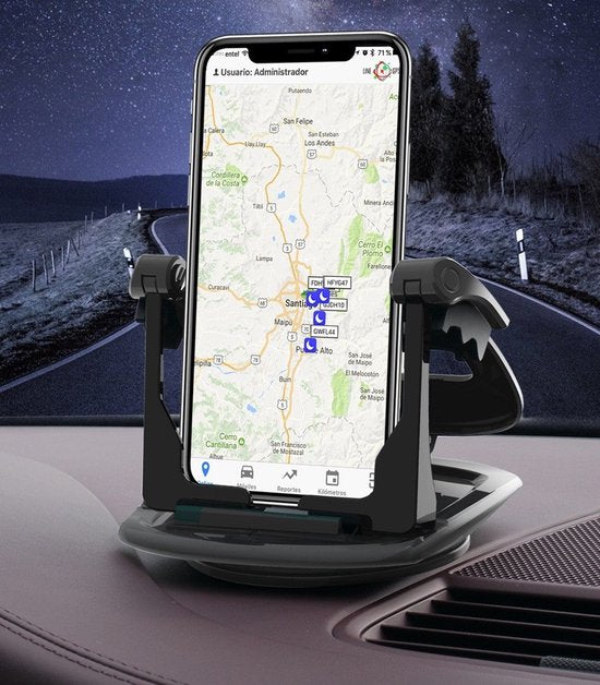 Telefoonhouder auto – Dashboard anti-slip sticky pad – Plakfunctie – Smartphone & muntenhouder – Zwart-Ilumina Benelux