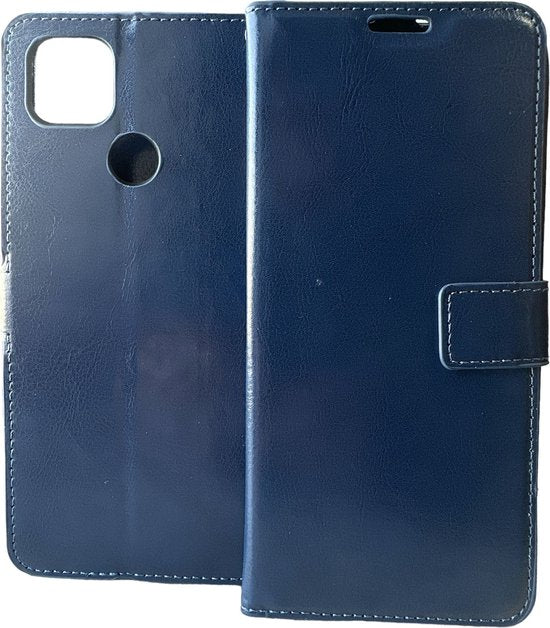 Motorola Moto G9 Power Hoesjes – Portemonnee Book Case – Pasjeshouder – Magneetsluiting – Blauw-Ilumina Benelux