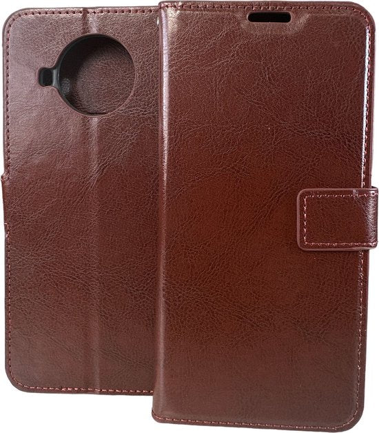 Xiaomi Mi 10T Lite Hoesjes – Portemonnee Book Case – Pasjeshouder – Magneetsluiting – Bruin-Ilumina Benelux